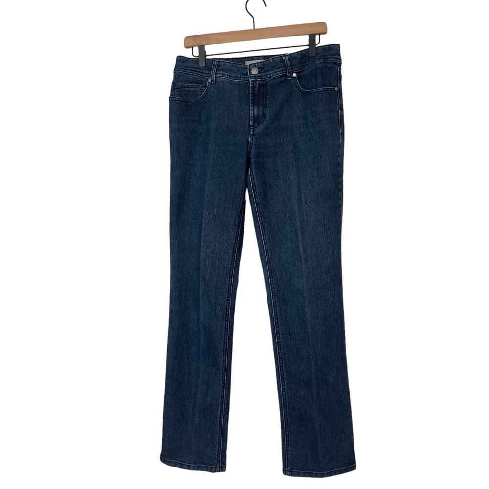 Chicos Womens Straight Leg Jeans Size 6 Chicos Size 0.5